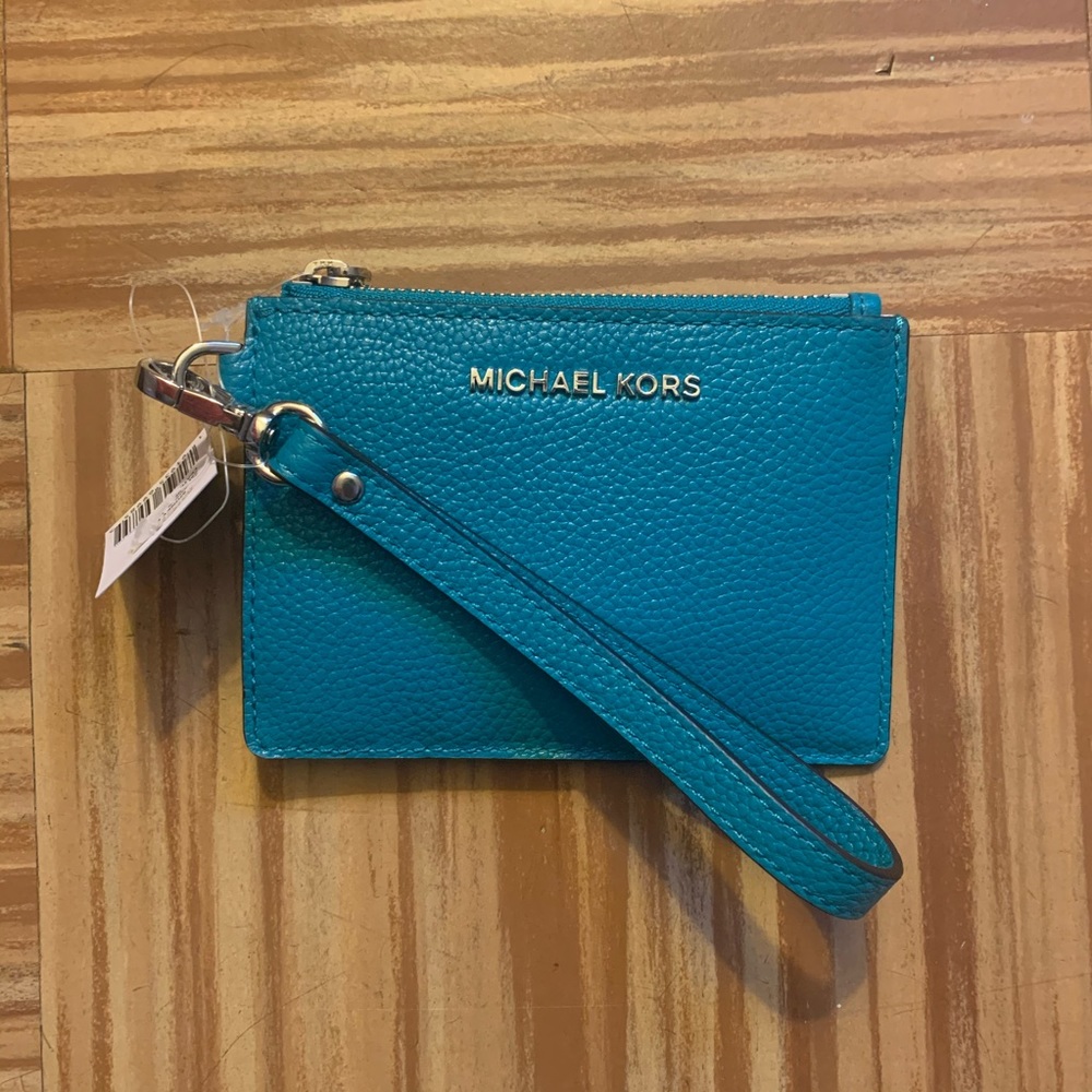 Cute Michael Kors Teal Wallet :)